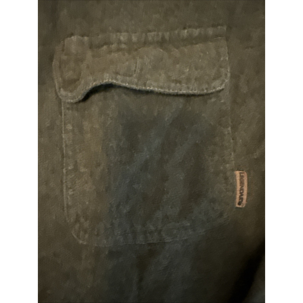 Legendary Whitetails Men's Long Sleeve 100% Cotton Flannel With Corduroy Neck L - Picture 3 of 7